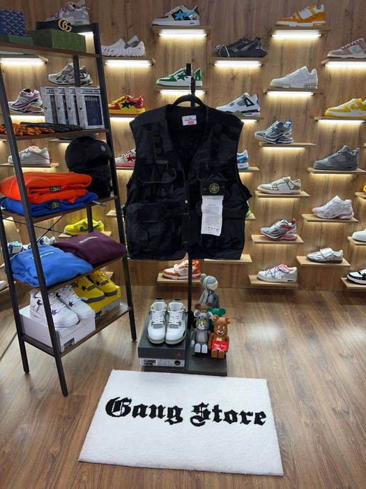 Жилетка Supreme x Stone Island Camo Cargo Vest Black