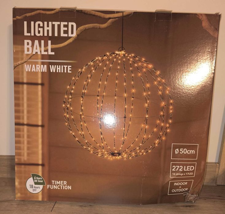 Świecąca kula LED 50 cm