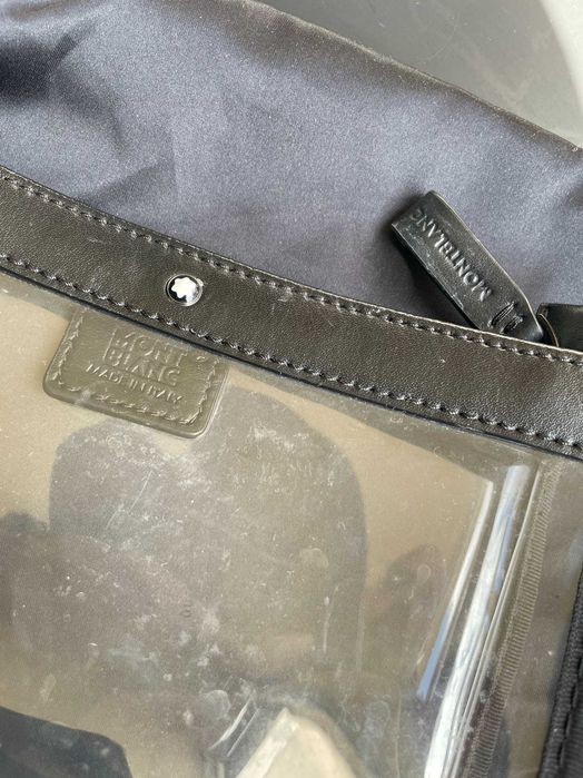 NECESSAIRE DE HIGIENE MONTBLANC - TRANSPARENTE PARA VIAGENS AEROPORTO