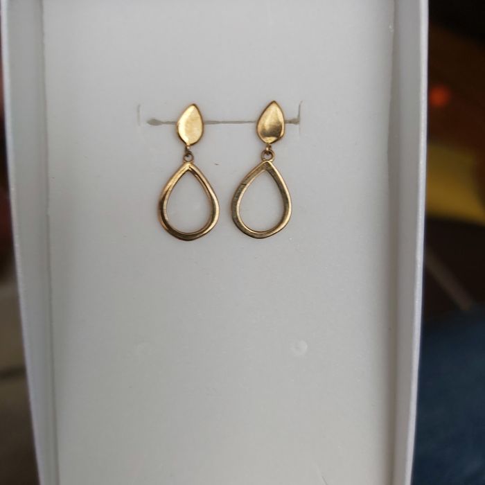 Kolczyki złote łezki