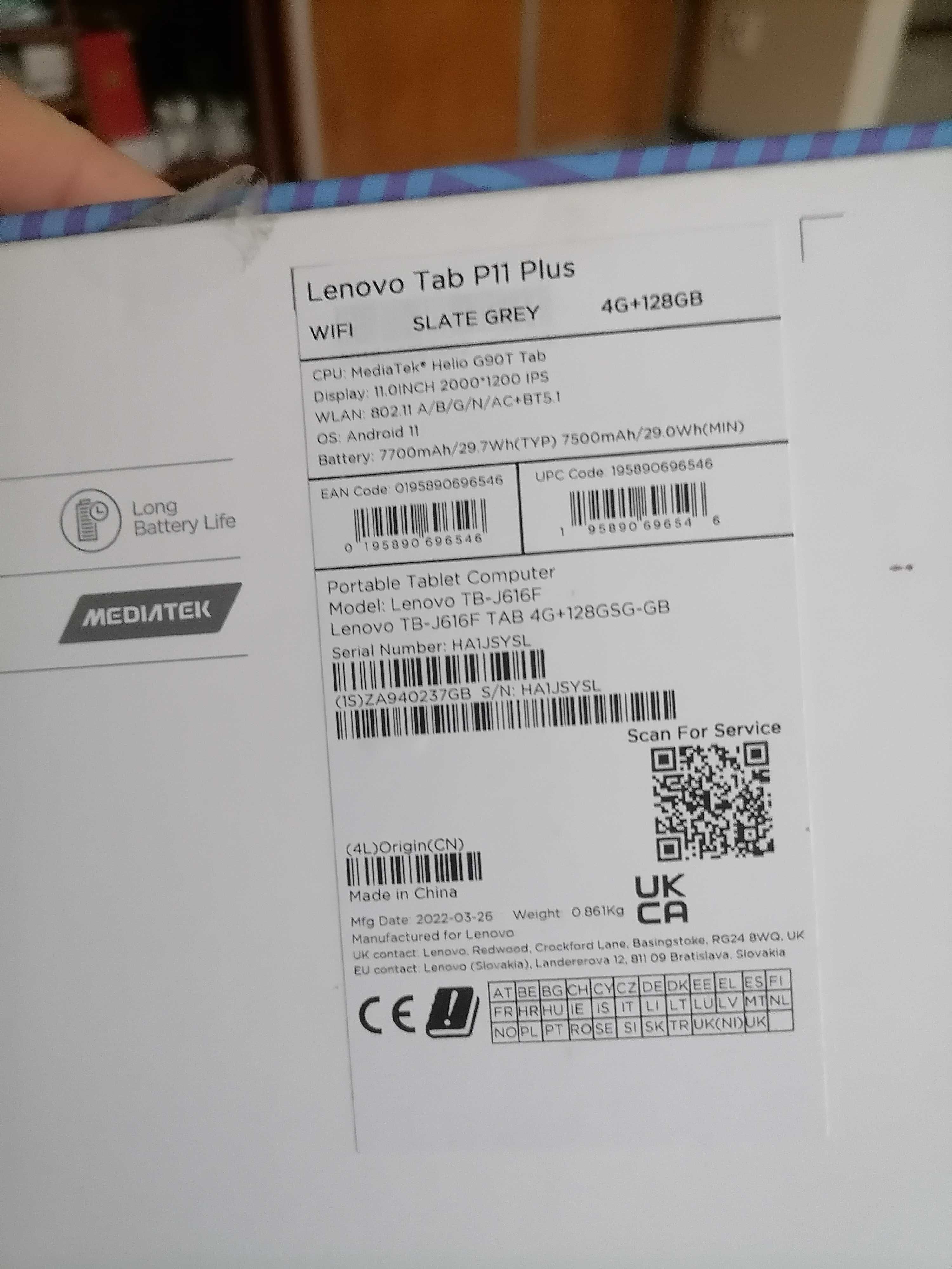 Tablet lenovo tb