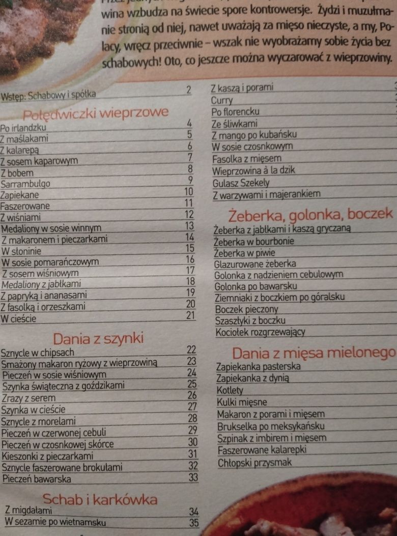 Wyborne mięsiwa Dania z Wieprzowiny