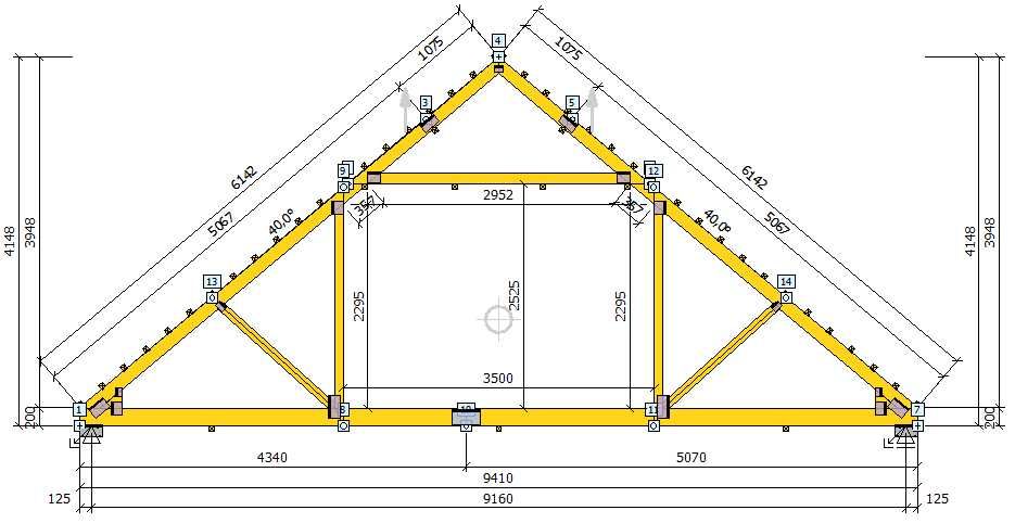 Wiązary dachowe prefabrykaty dachowe projekt produkcja Zielona Góra