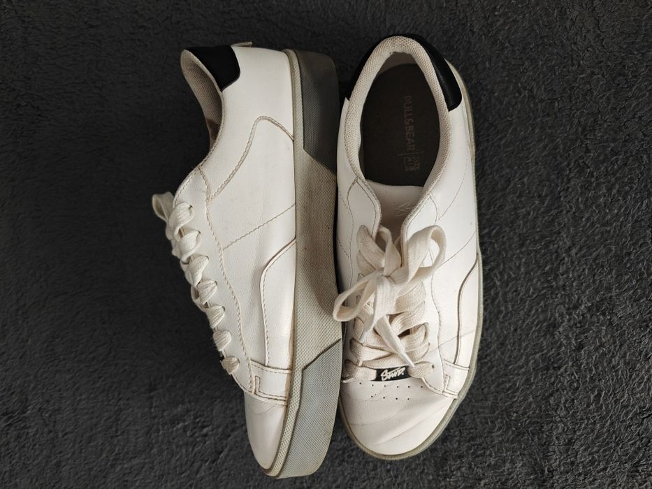 Tenisówki skórzane Pull & Bear 41