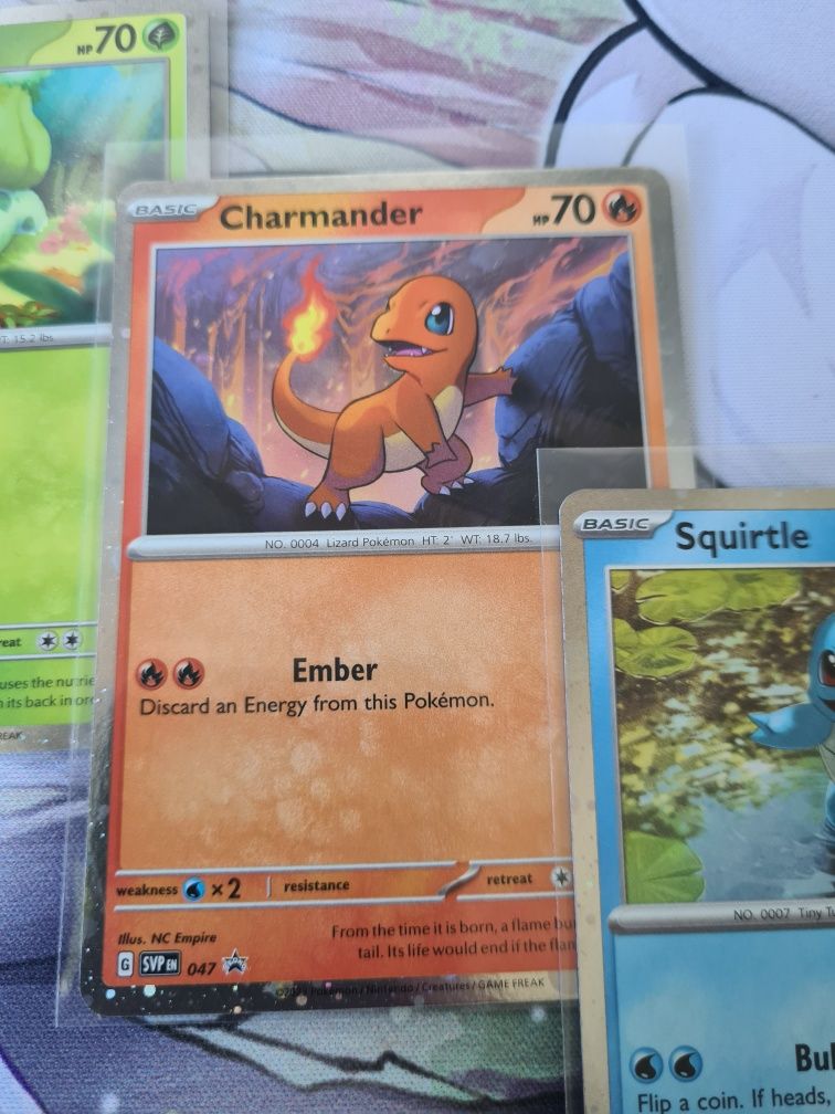 Bulbasaur, Charmander, Squirtle Promo Pokemon TCG