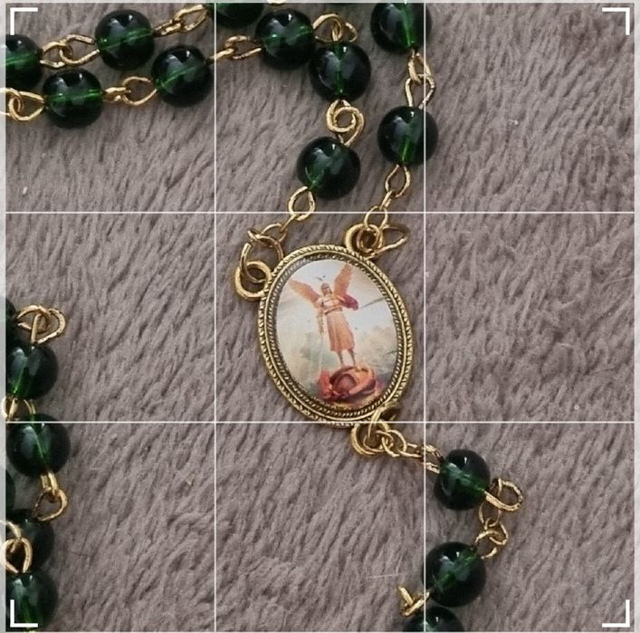 Śliczny Różaniec ze św.Michał Archanioł