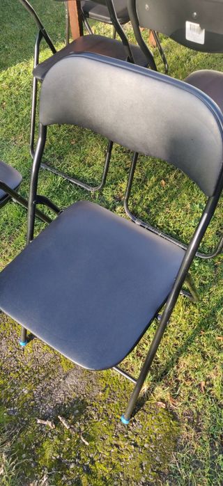 Tanio! mocne krzesła składane konstrukcja metalowa