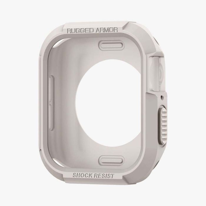 Pokrowiec na Apple Watch 44/45 mm Spigen Rugged Armor - Dune Beige