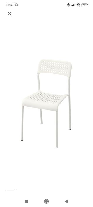 3 Cadeiras ADDE IKEA - Branco