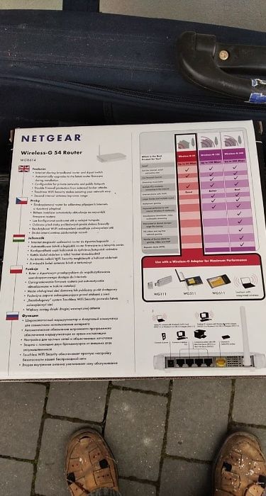 Router: netgear wireless -G 54 router WGR 614