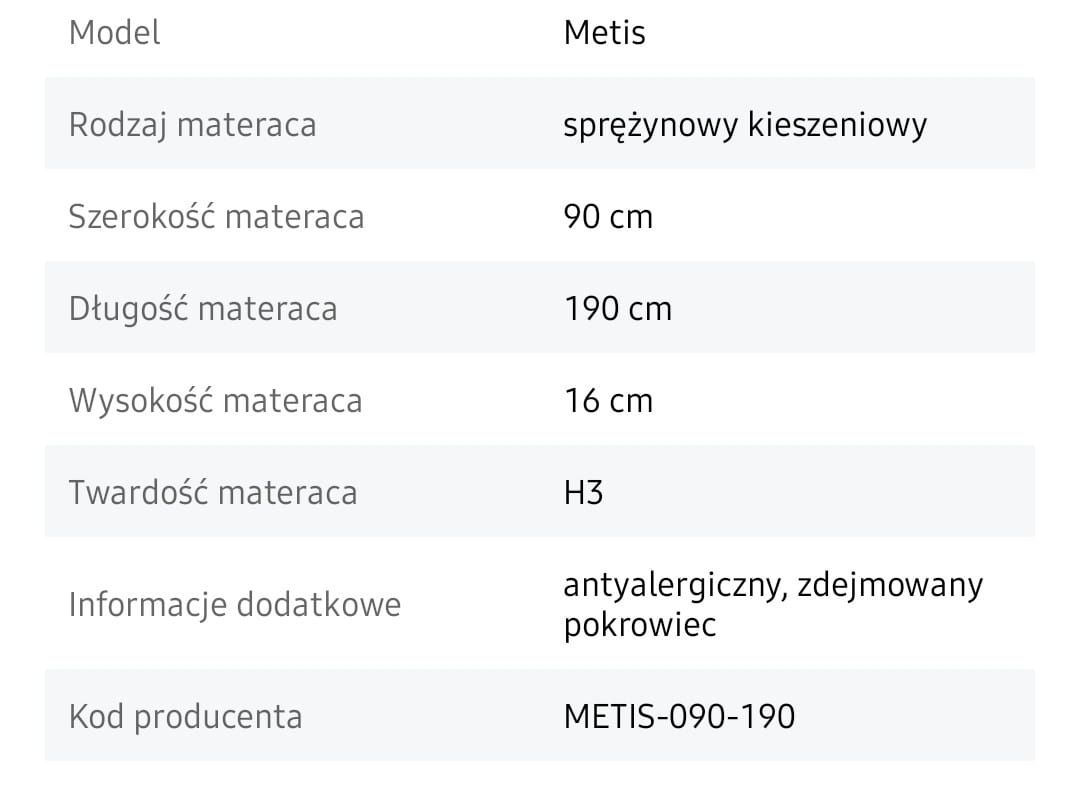 Nowy materac 190*90