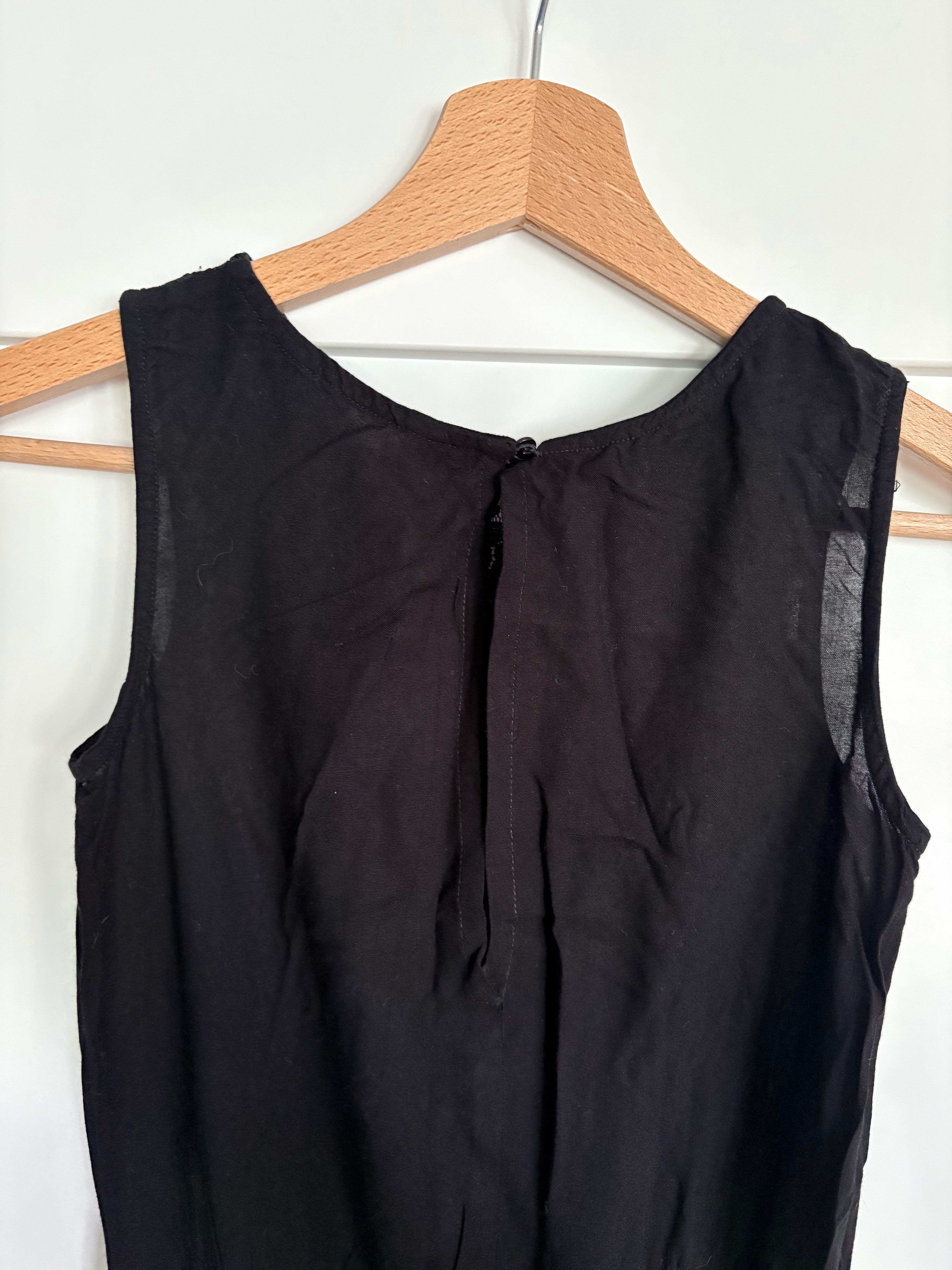 Czarny kombinezon koronka H&M r.134