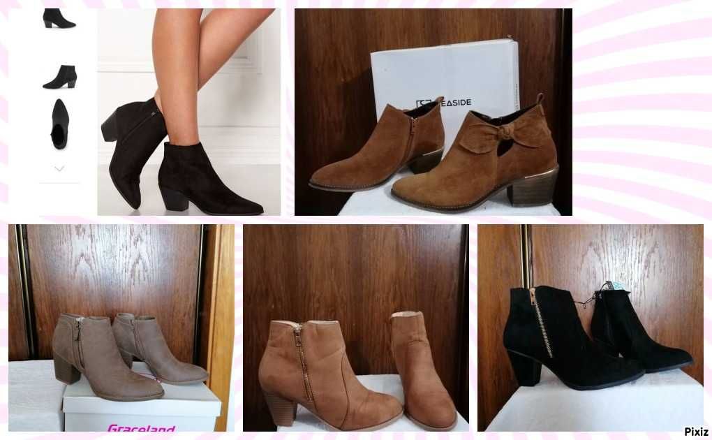 Botas nº 39 e 40 da Primark, Seaside, Deichmann (Graceland), etc.