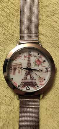 Zegarek damski kwarcowy Paryż wieża Eiffla