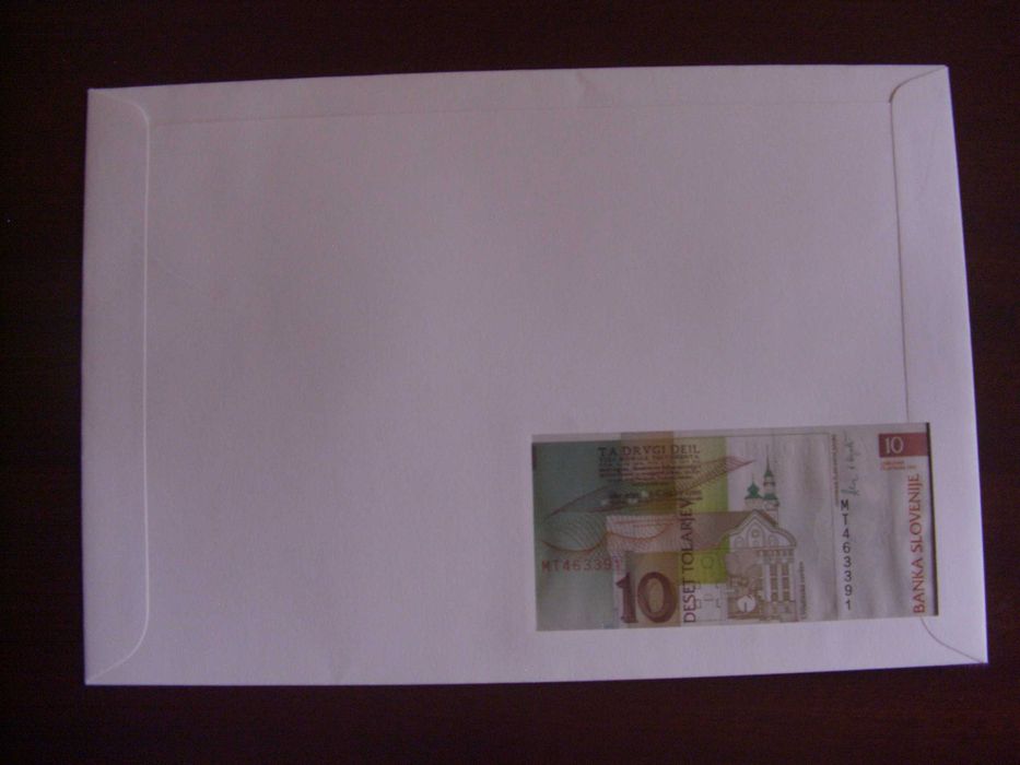 envelope - selos- nota - Eslovenia