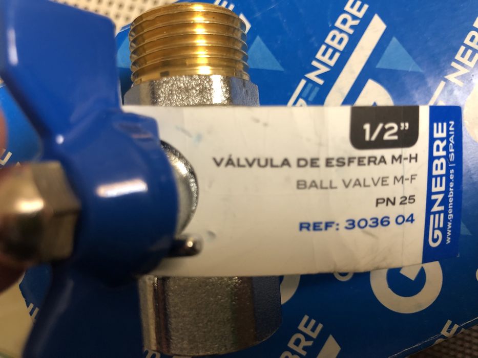 Кран кульовий Genebre 1/2, 3/4, 1 1/2