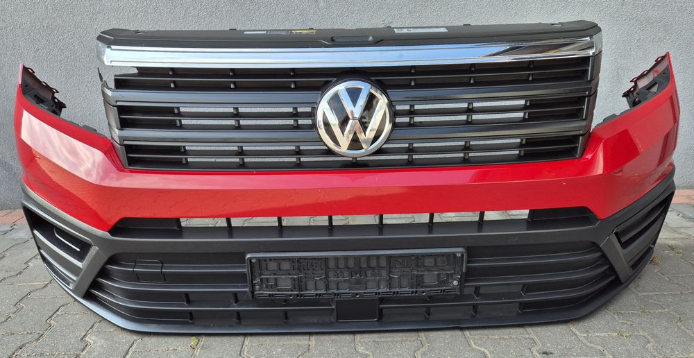 Zderzak przód, przedni, czerwony VW CRAFTER II 2, nr 7C08, POLECAM!