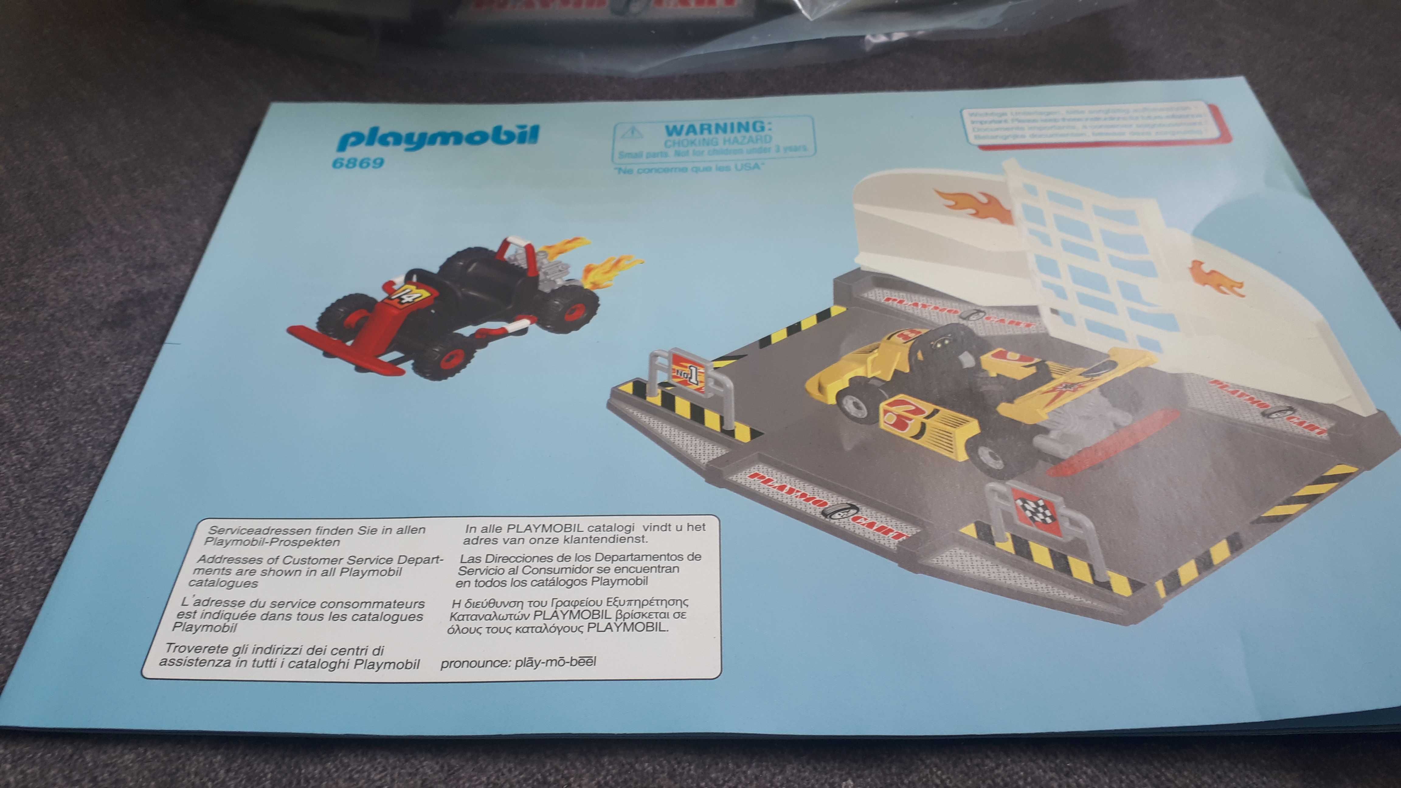 Playmobi Action 6869 Starterset Warsztat gokartów