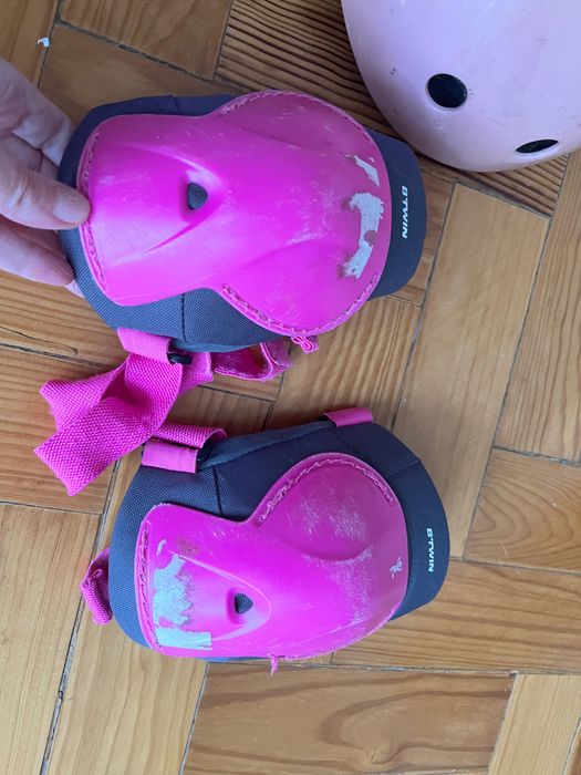 Equipamento de proteção de criança Capacete e proteções