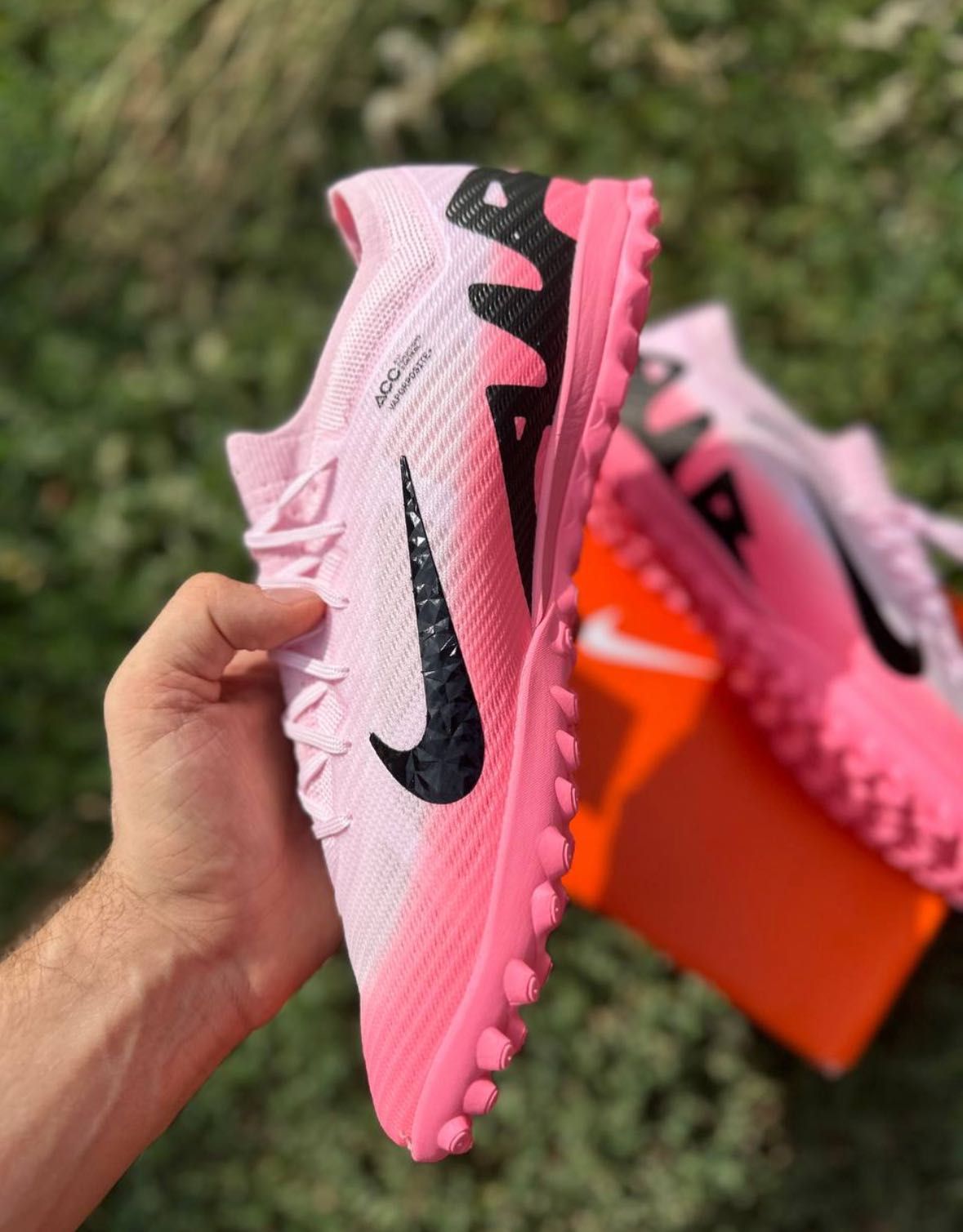 !РОЗПРОДАЖ Розові Сороконожки Nike Mercurial Air Zoom 36-44