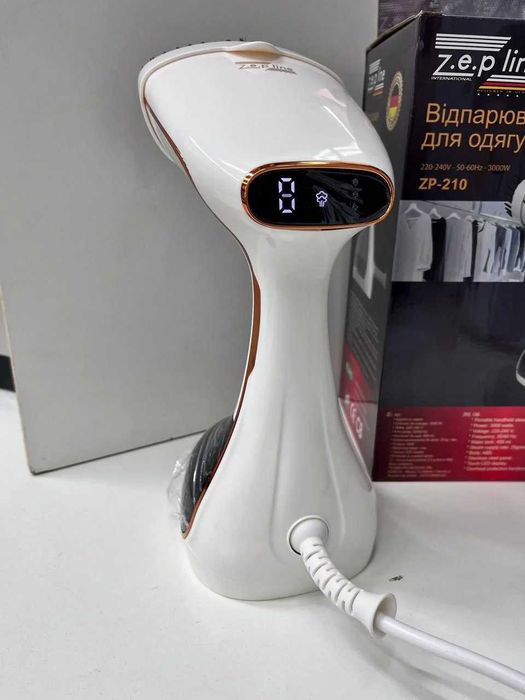 Відпарювач ручний Zepline ZP-210 білий з сенсорним керуванням 3000вт