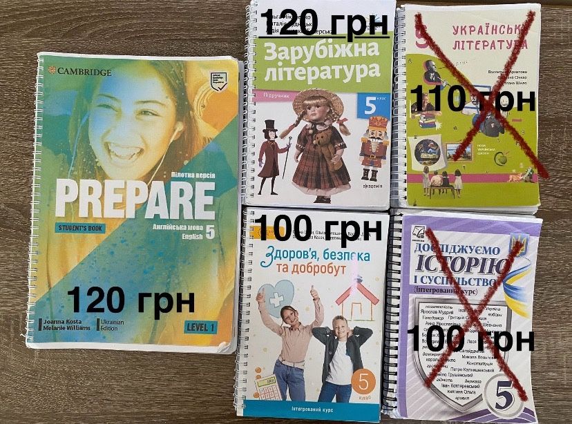 Підручники 5 клас,  НУШ