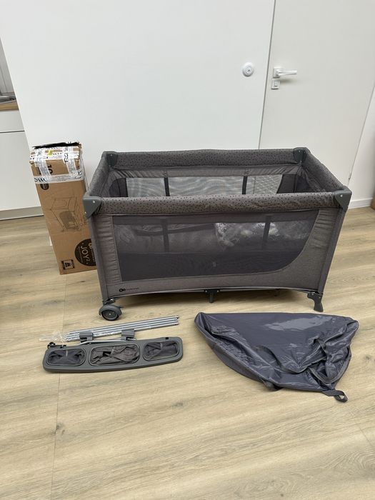 Kinderkraft łóżeczko turystyczne z przewijakiem, 2 poziomy, 3w1 Joy 2