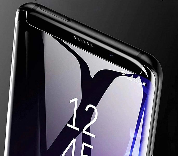 Szkło Hartowane Zaokrąglone Uv do Samsung Galaxy Note 8 + Lampa Uv
