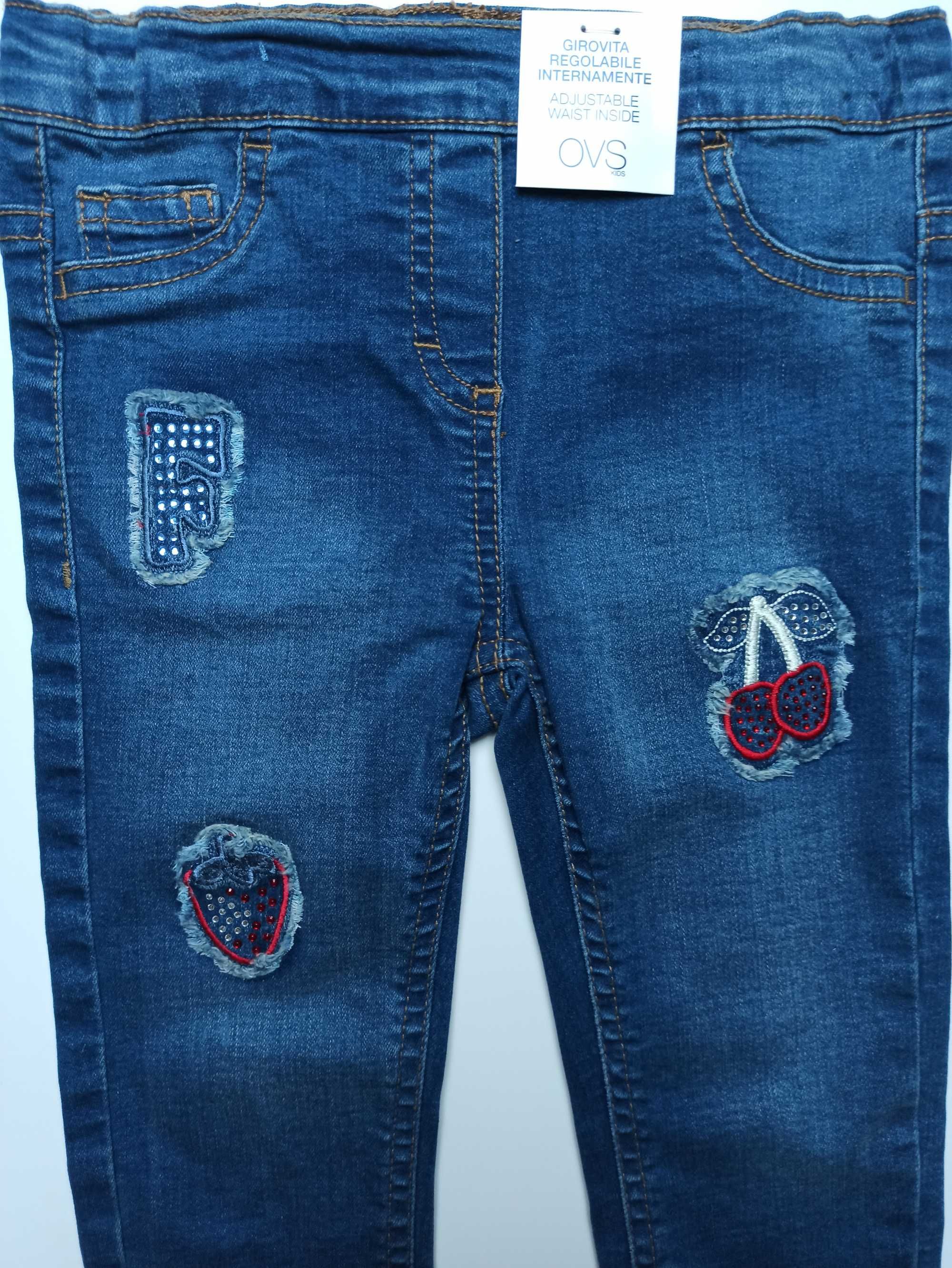 Spodnie jeans dziewczęce/ regulacja OVS 86