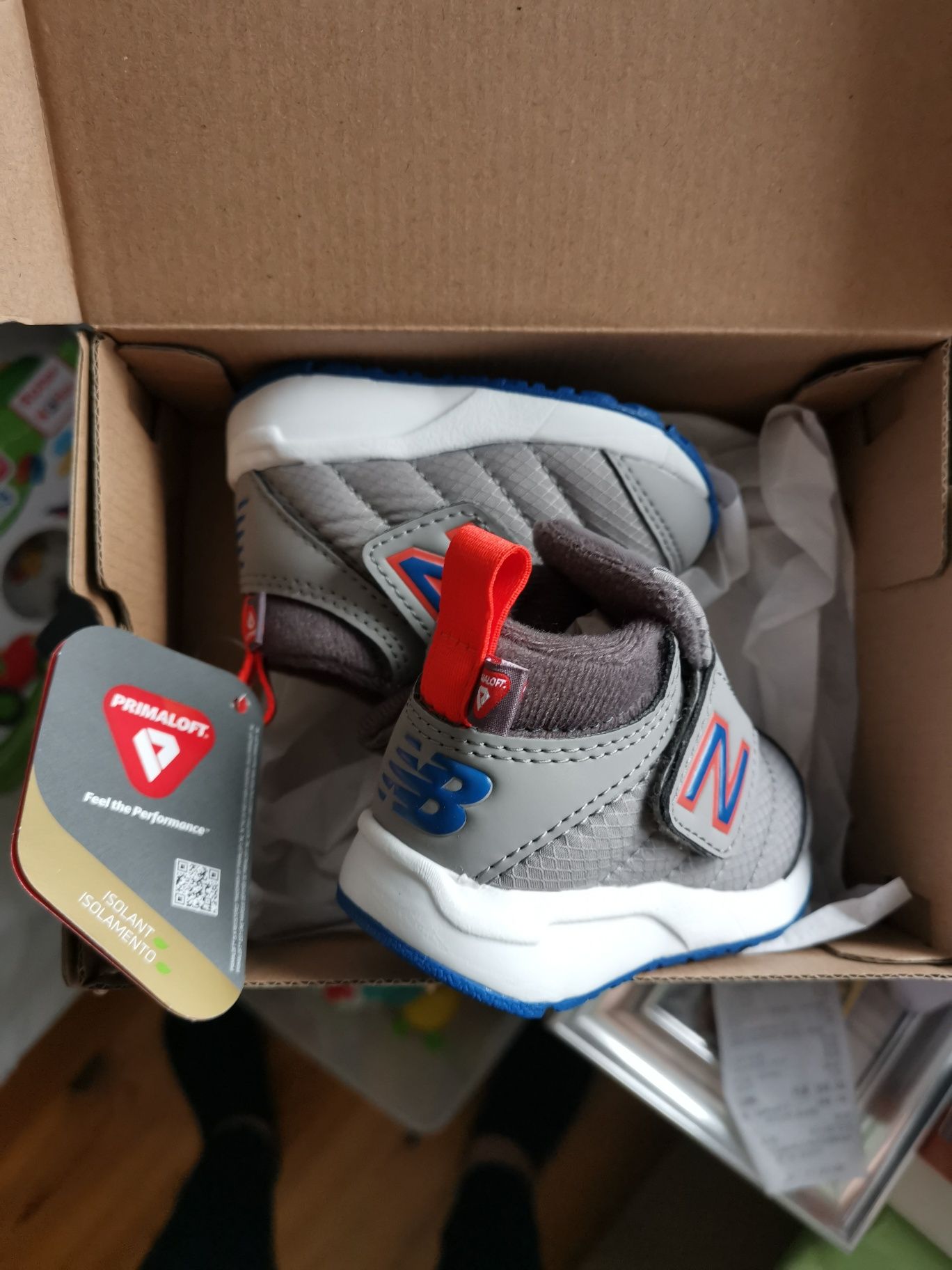 Nowe buty New Balance szare zimowe r. 18,5 rzepy