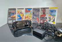 Konsola sony psp1000 + 5 gier+ ladowarka