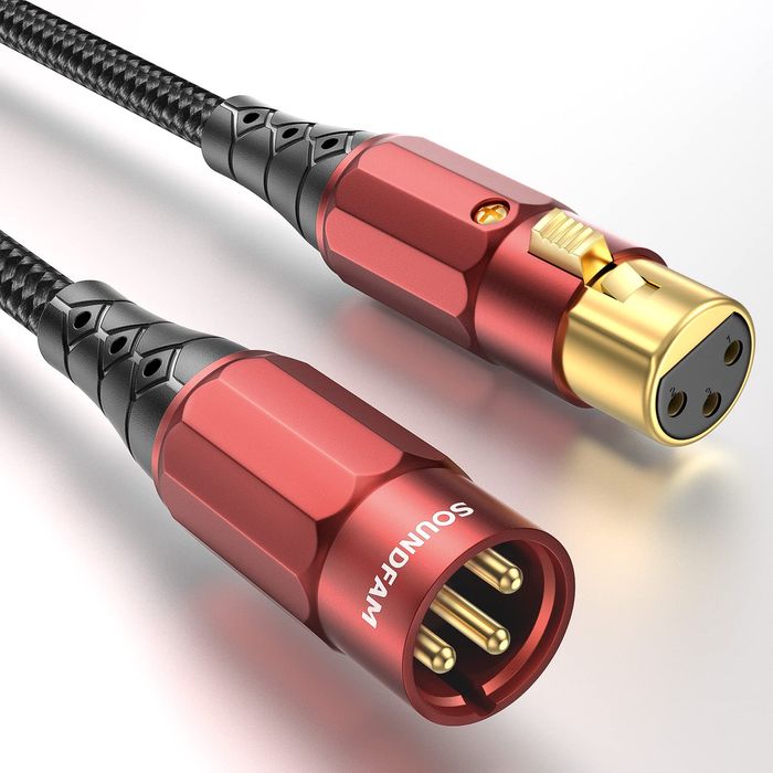 Kabel SOUNDFAM XLR męski na żeński Kabel mikrofonowy PREMIUM 2M