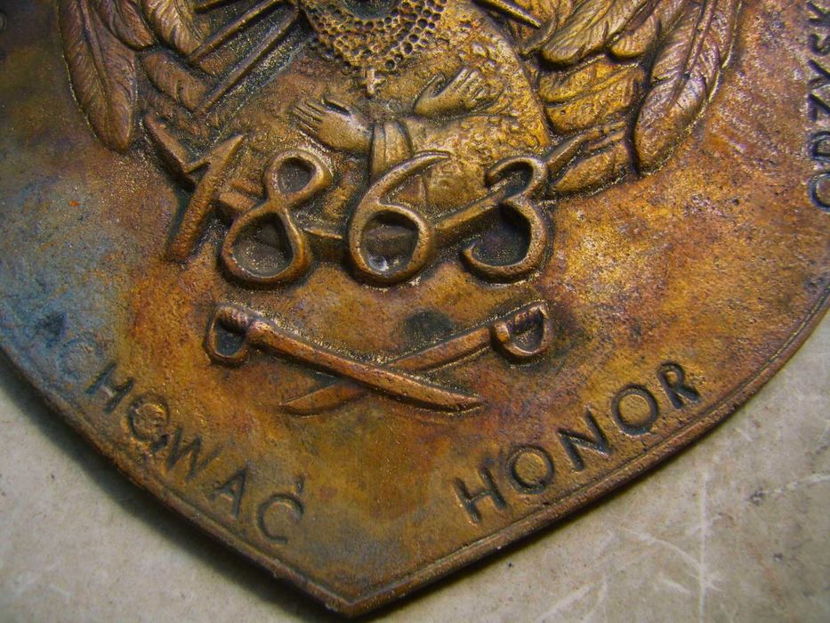 Ryngraf Powstańców Styczniowych 1863 r 17 cm 1 kg z Przysuchy