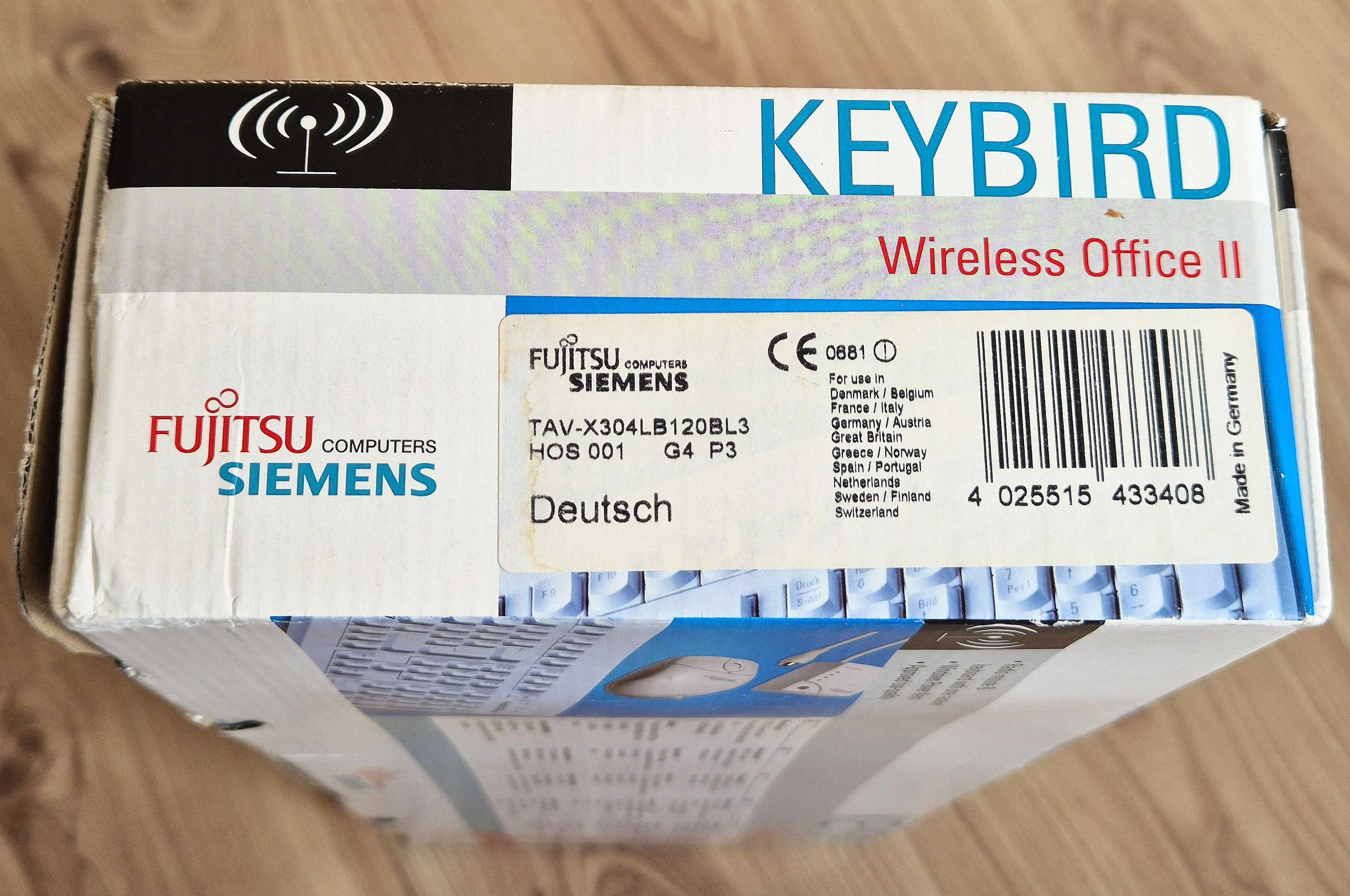 Klawiatura mysz radiowa retro KEYBIRD Wireless Office Fujitsu Siemens