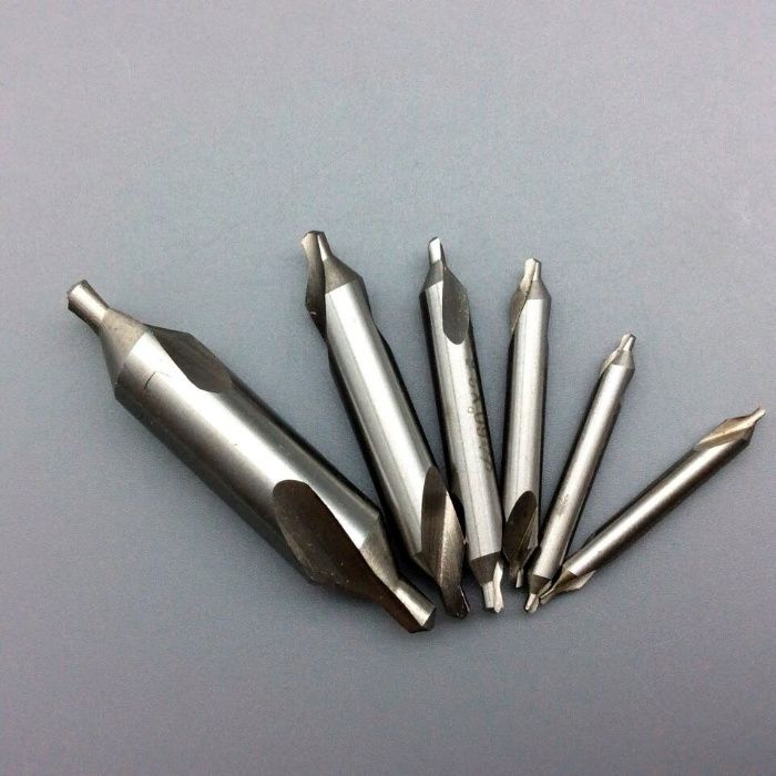 Kit de 6 pcs Broca de Centrar HSS 60 graus de ângulo