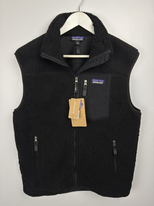 Nowa czarna kamizelka polarowa unisex Patagonia rozmiar M