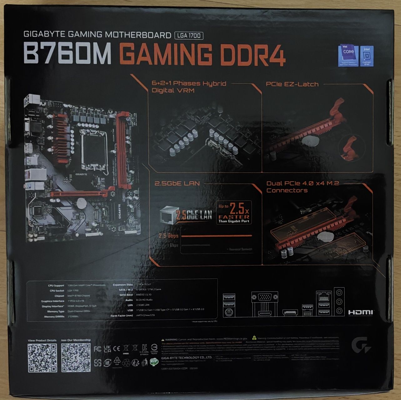 Материнська плата Gigabyte B760m gaming DDR4