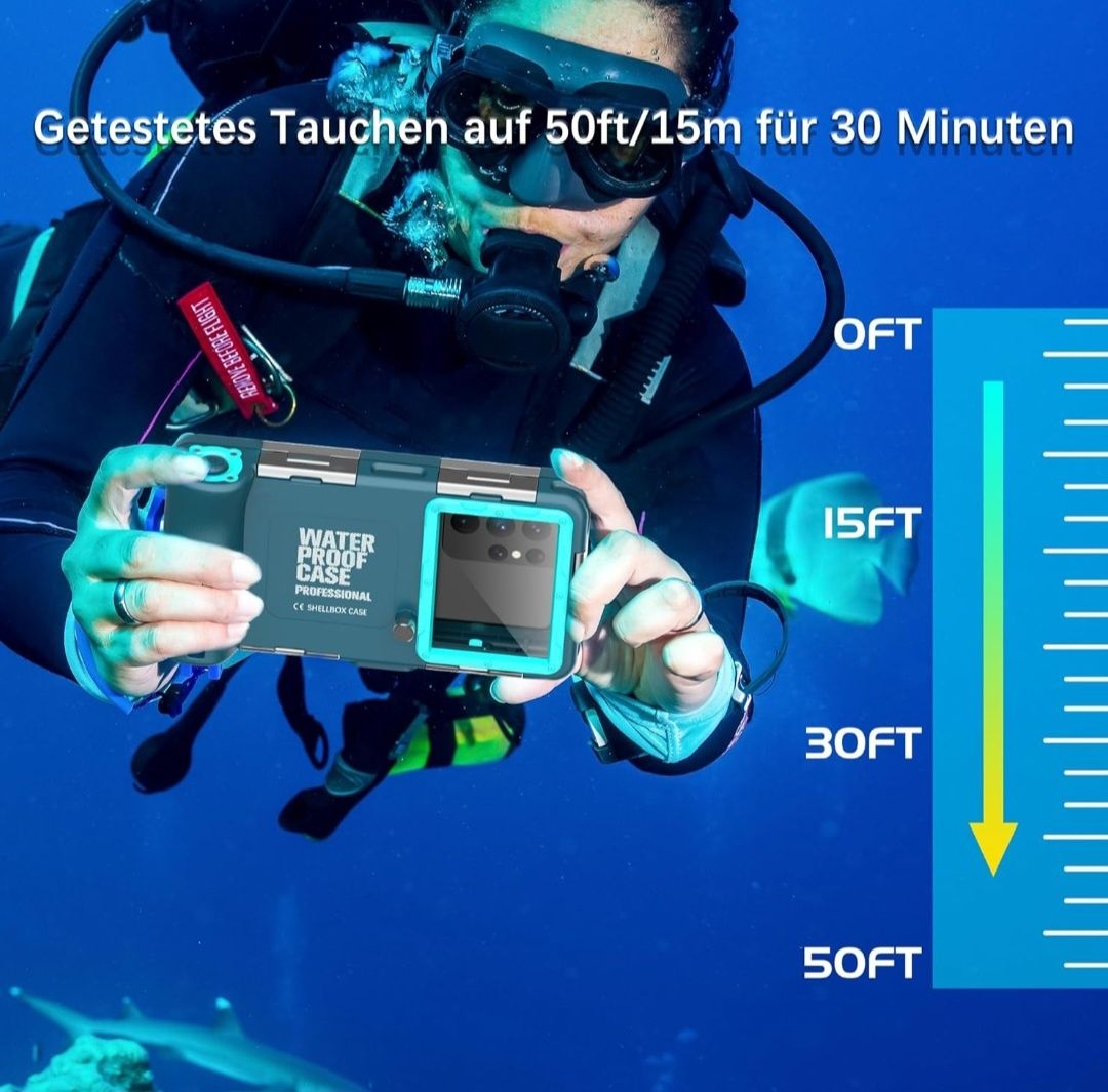 QIFJNZO Uniwersalne podwodne etui ochronne na telefon