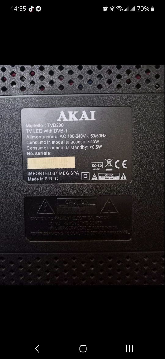 Продам телевізор АКАІ