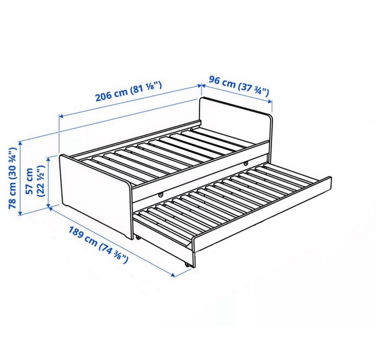 Cama com gavetão + oferta 2 colchões