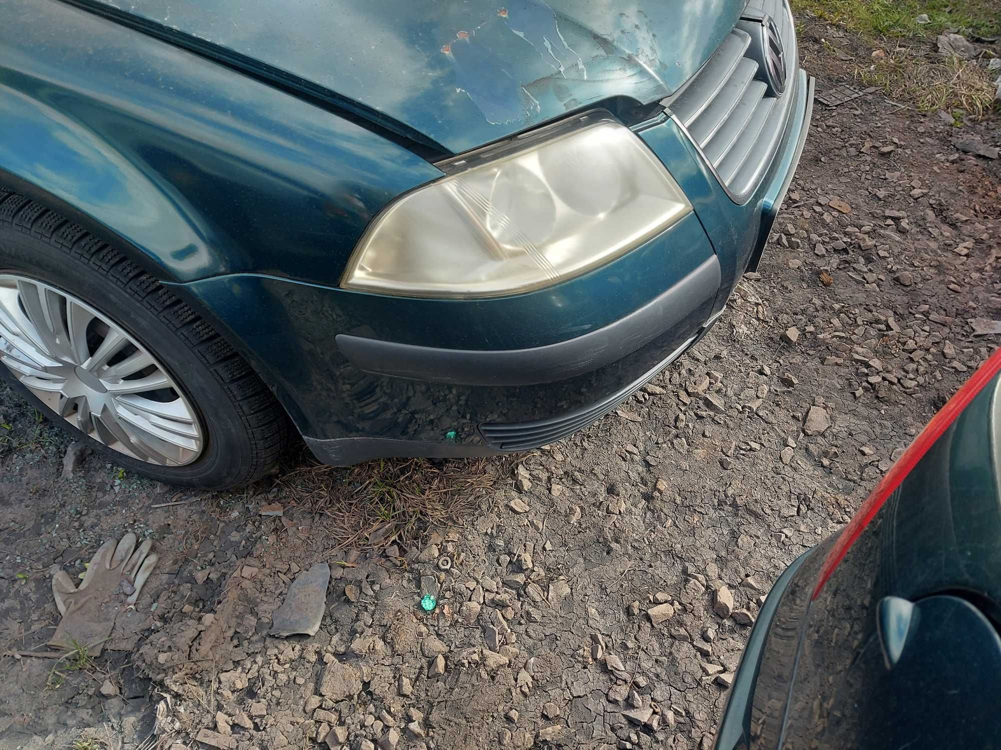 VW Passat B5 Lift zderzak przedni zielony FV transport/dostawa
