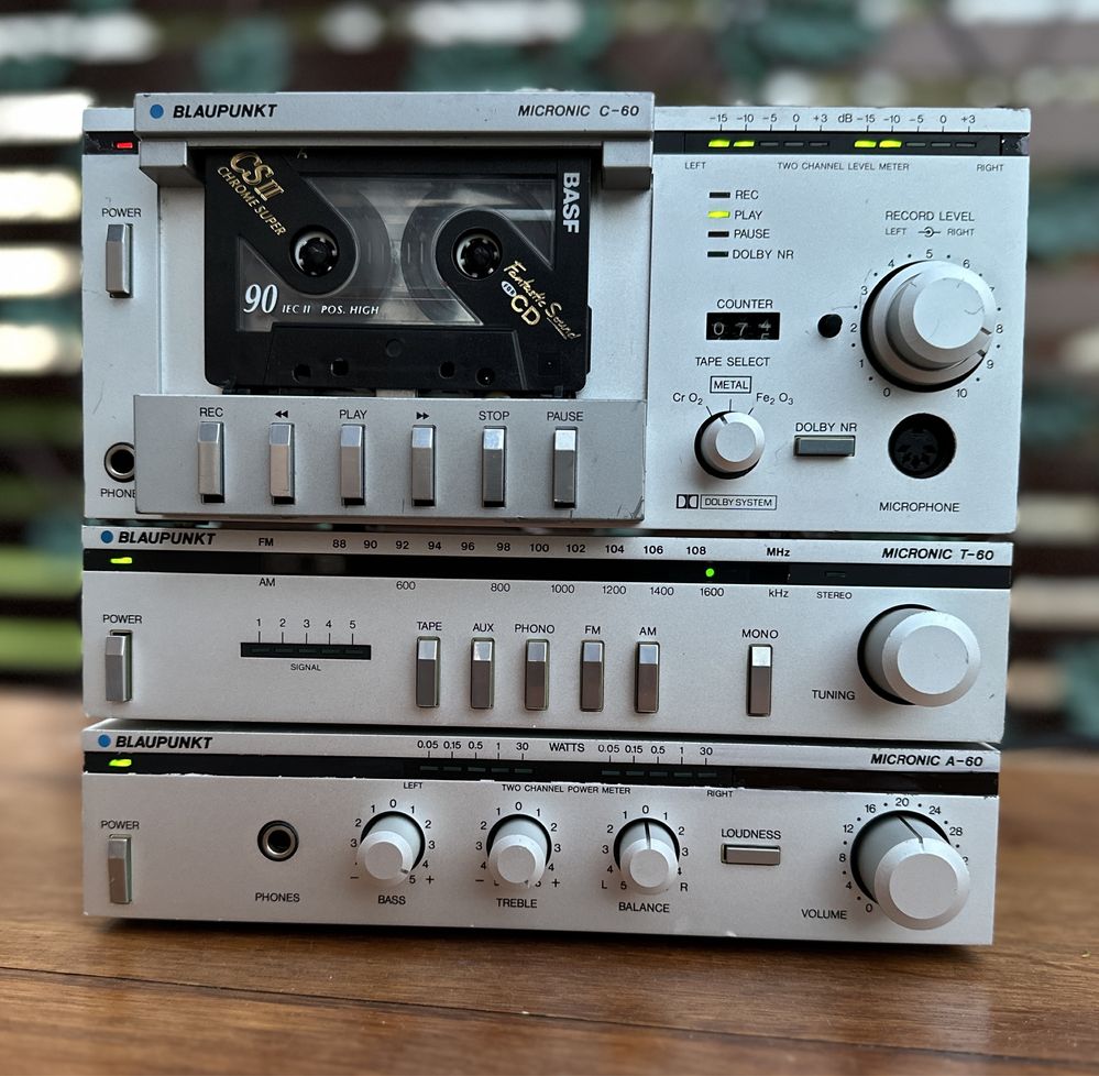 Mikrowieża BLAUPUNKT MICRONIC 60 wzmacniacz tuner deck