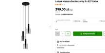 lampa wisząca, nowa, nieużywana, brak oryginalnego opakowania