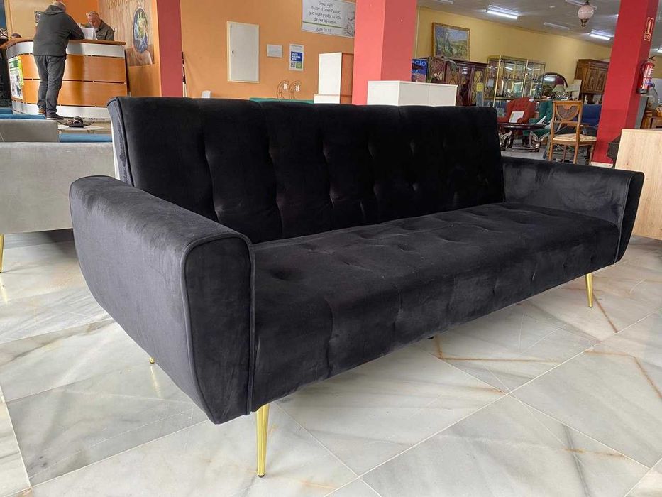 Sofá-cama preto  NOVO Envio gratis Paga na ato entrega