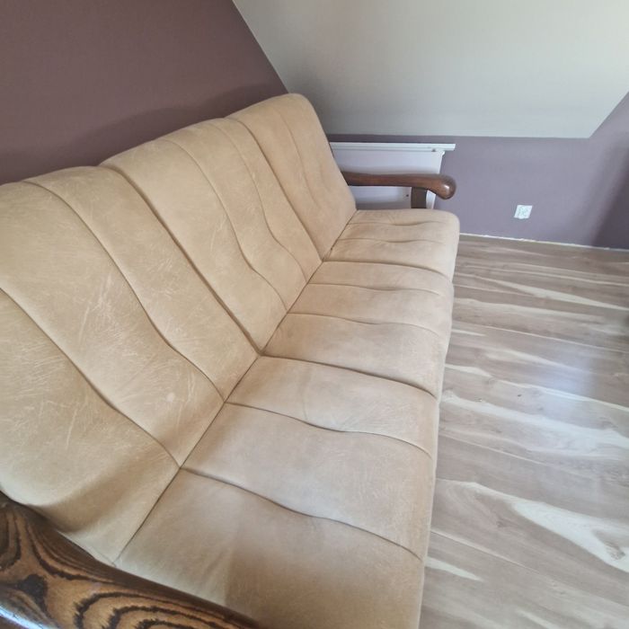 Sofa 3+2 podstawa dębow