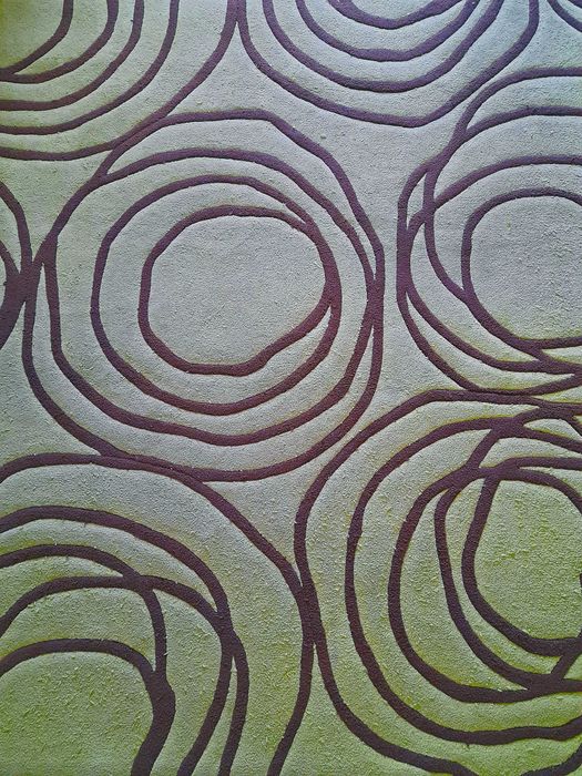 Tapete de Sala 200x290cm verde/castanho