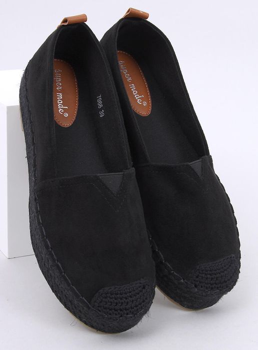 Espadryle Na Grubej Podeszwie Poulain Black