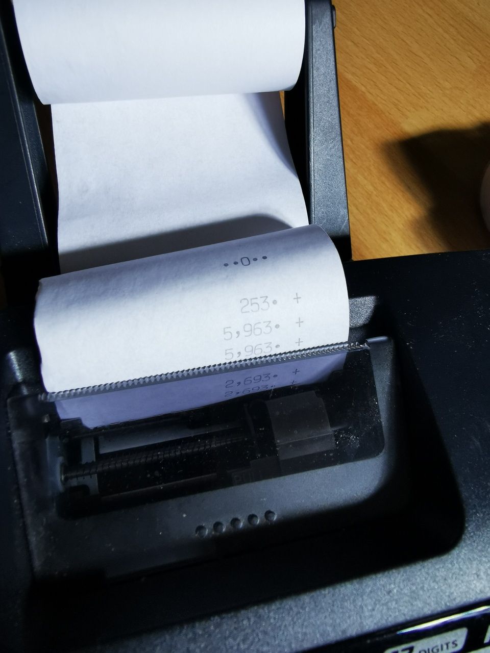 Kalkulator biurowy Casio HR-150TEC – idealny stan + zasilacz + papier