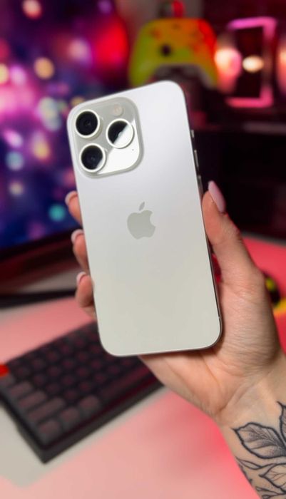 iPhone 15 pro 256 GB White Titanium | 2 lata gwarancji