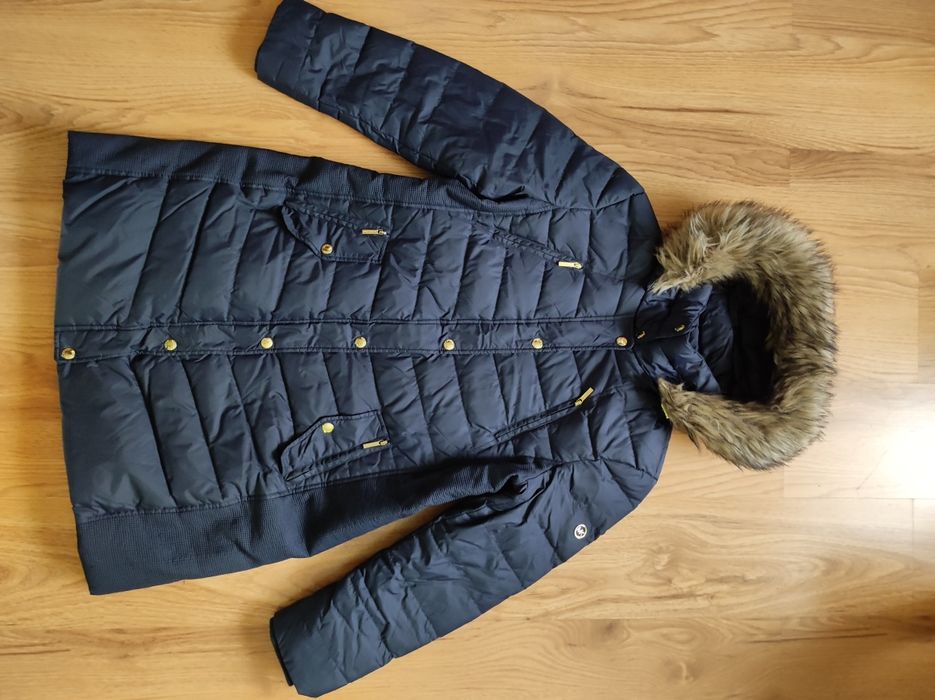 Płaszcz Michael Kors damski granatowy rozm XL stan bardzo dobry